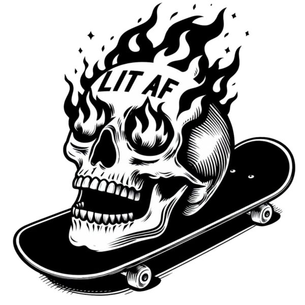 LIT af skull board Thumbnail